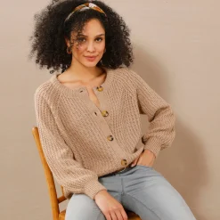 Streelzacht vest in patenttricot