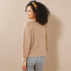 Streelzacht vest in patenttricot