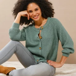 Streelzacht vest in patenttricot