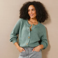 Streelzacht vest in patenttricot