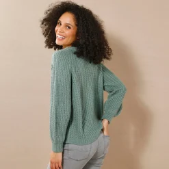 Streelzacht vest in patenttricot