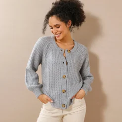 Streelzacht vest in patenttricot