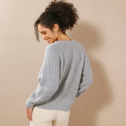 Streelzacht vest in patenttricot