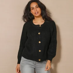 Streelzacht vest in patenttricot