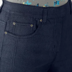 Stretchbroek met afslankende naden