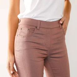 Stretchbroek met afslankende naden