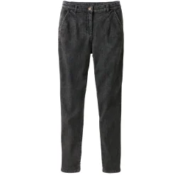 Stretchjeans in 'mom' model, hoge taille