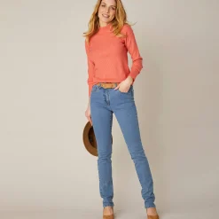 Stretchjeans in recht model - kleine lengte