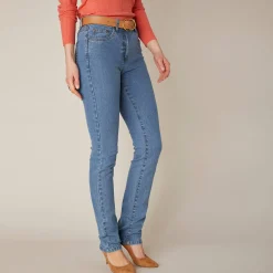 Stretchjeans in recht model - kleine lengte