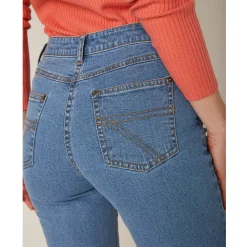 Stretchjeans in recht model - kleine lengte