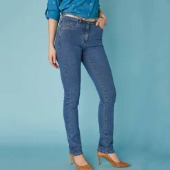 Stretchjeans in recht model - kleine lengte