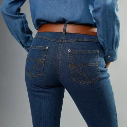 Stretchjeans in recht model - gemiddelde lengte