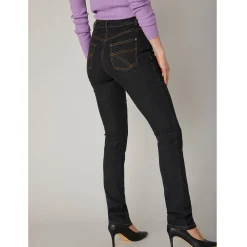 Stretchjeans in recht model - kleine lengte