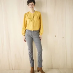 Stretchjeans in recht model - kleine lengte