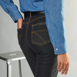 Stretchjeans in recht model - gemiddelde lengte