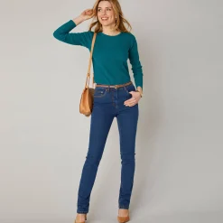 Stretchjeans in recht model - kleine lengte