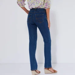 Stretchjeans in recht model - gemiddelde lengte