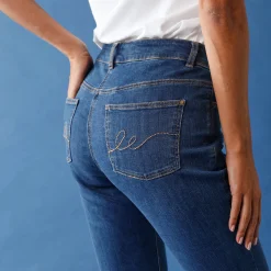 Stretchjeans met recht model