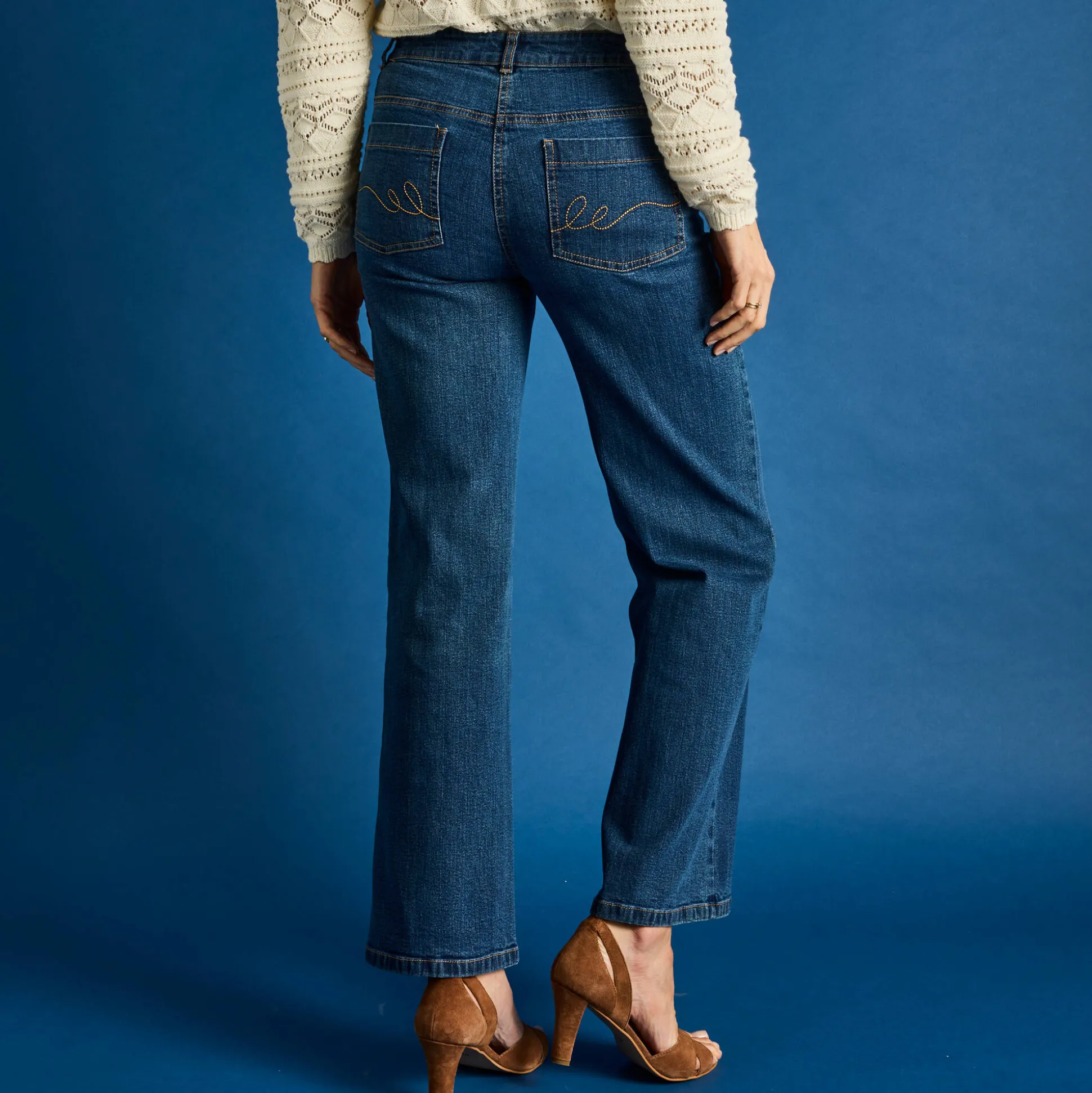 Stretchjeans met ruim model, grote lengte