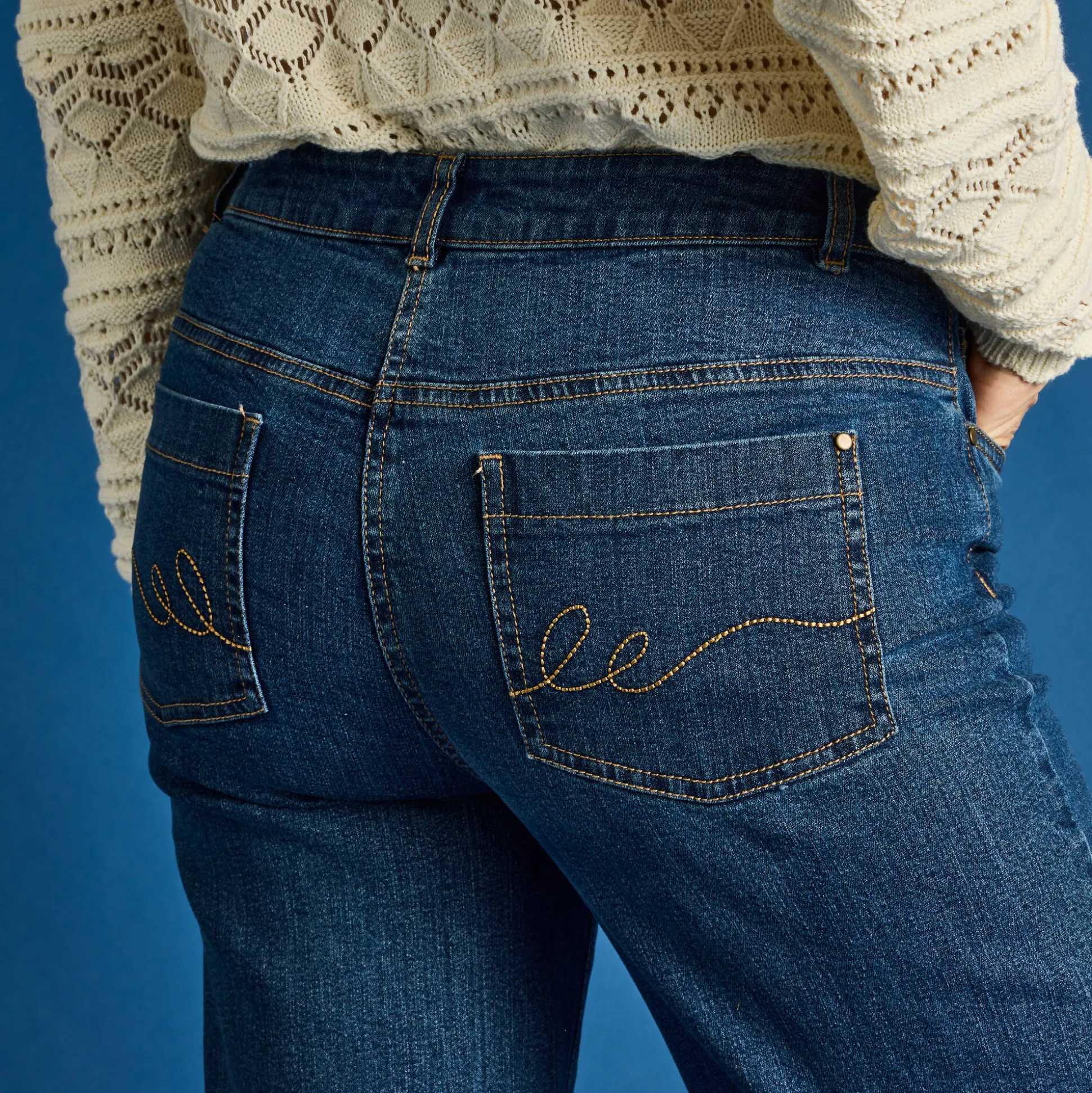 Stretchjeans met ruim model, grote lengte