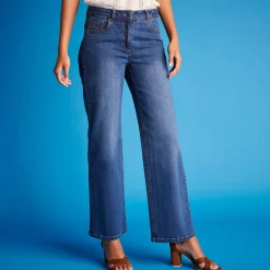 Stretchjeans met ruim model, kleine lengte
