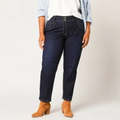 Stretchjeans 'mom' model met elastische taille