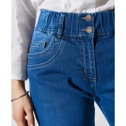 Stretchjeans 'mom' model met elastische taille