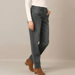 Stretchjeans 'mom' model met elastische taille