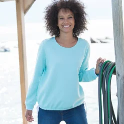 Sweater in molton, sleuflintjes