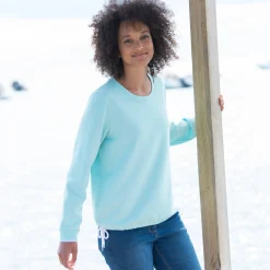 Sweater in molton, sleuflintjes