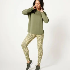Sweater in molton, wijd volume