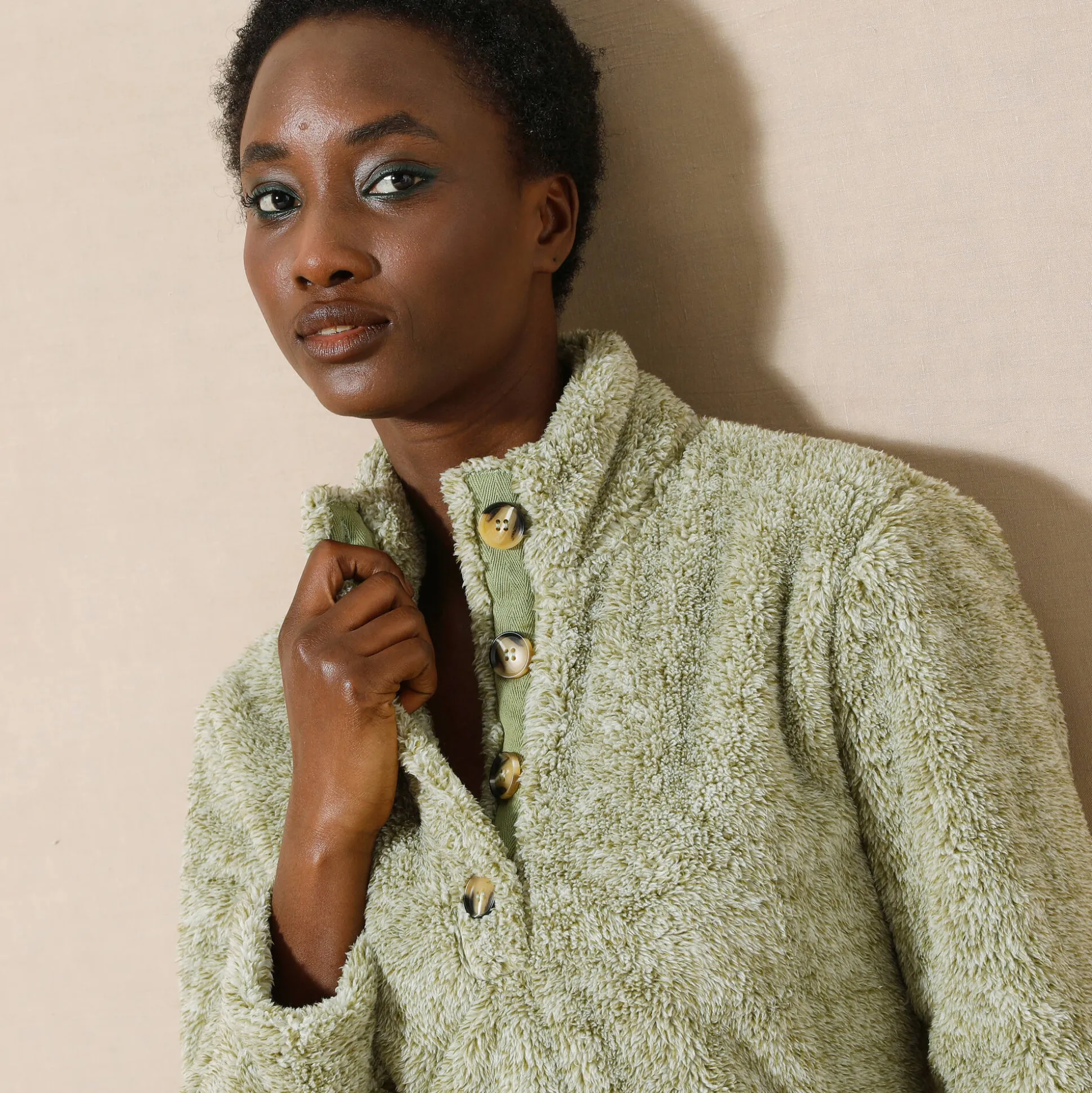 Sweater in pluchetricot