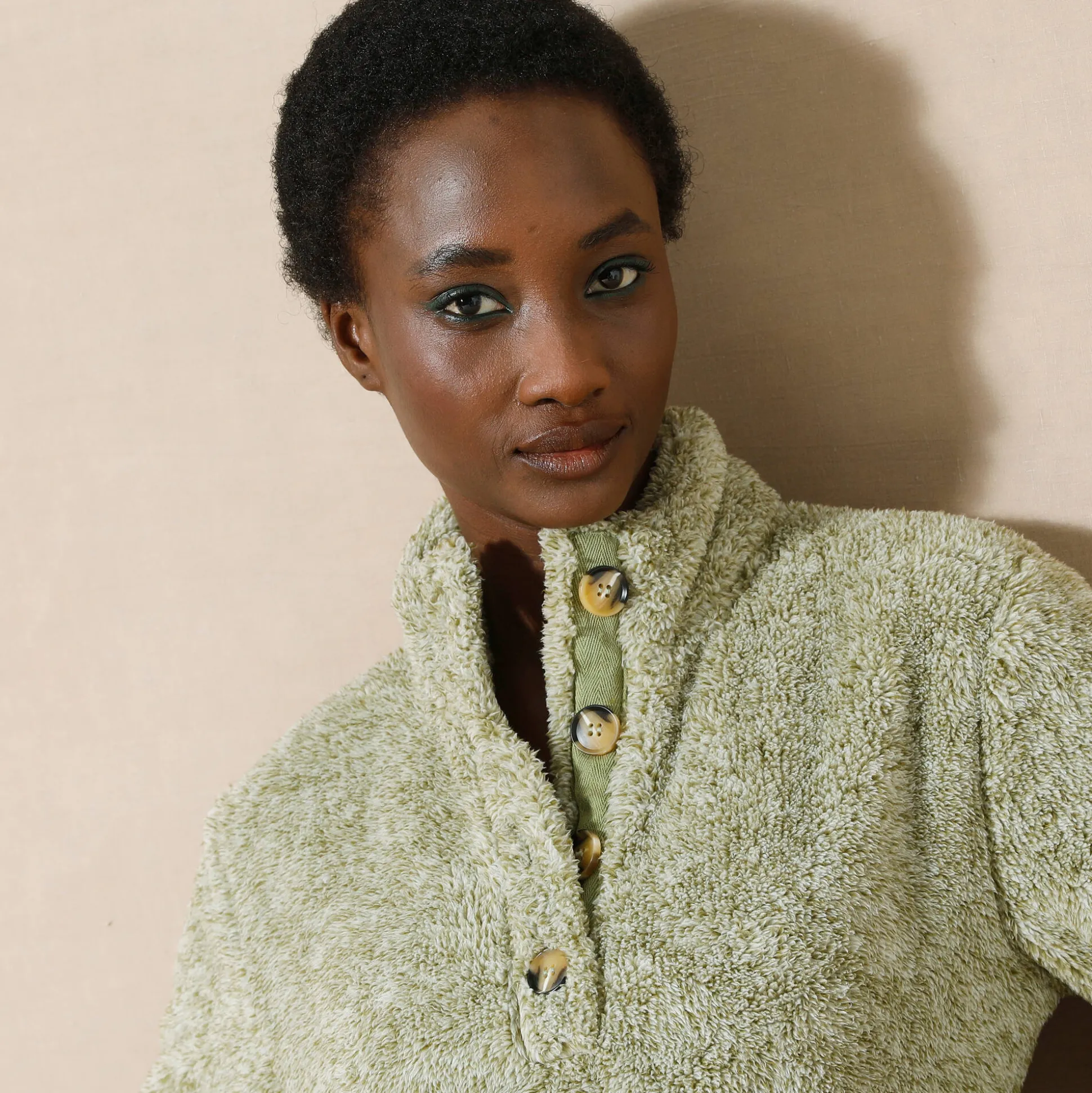 Sweater in pluchetricot