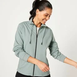 Sweater met rits, opstaande kraag