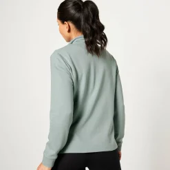 Sweater met rits, opstaande kraag
