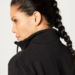 Sweater met rits, opstaande kraag