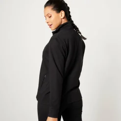 Sweater met rits, opstaande kraag