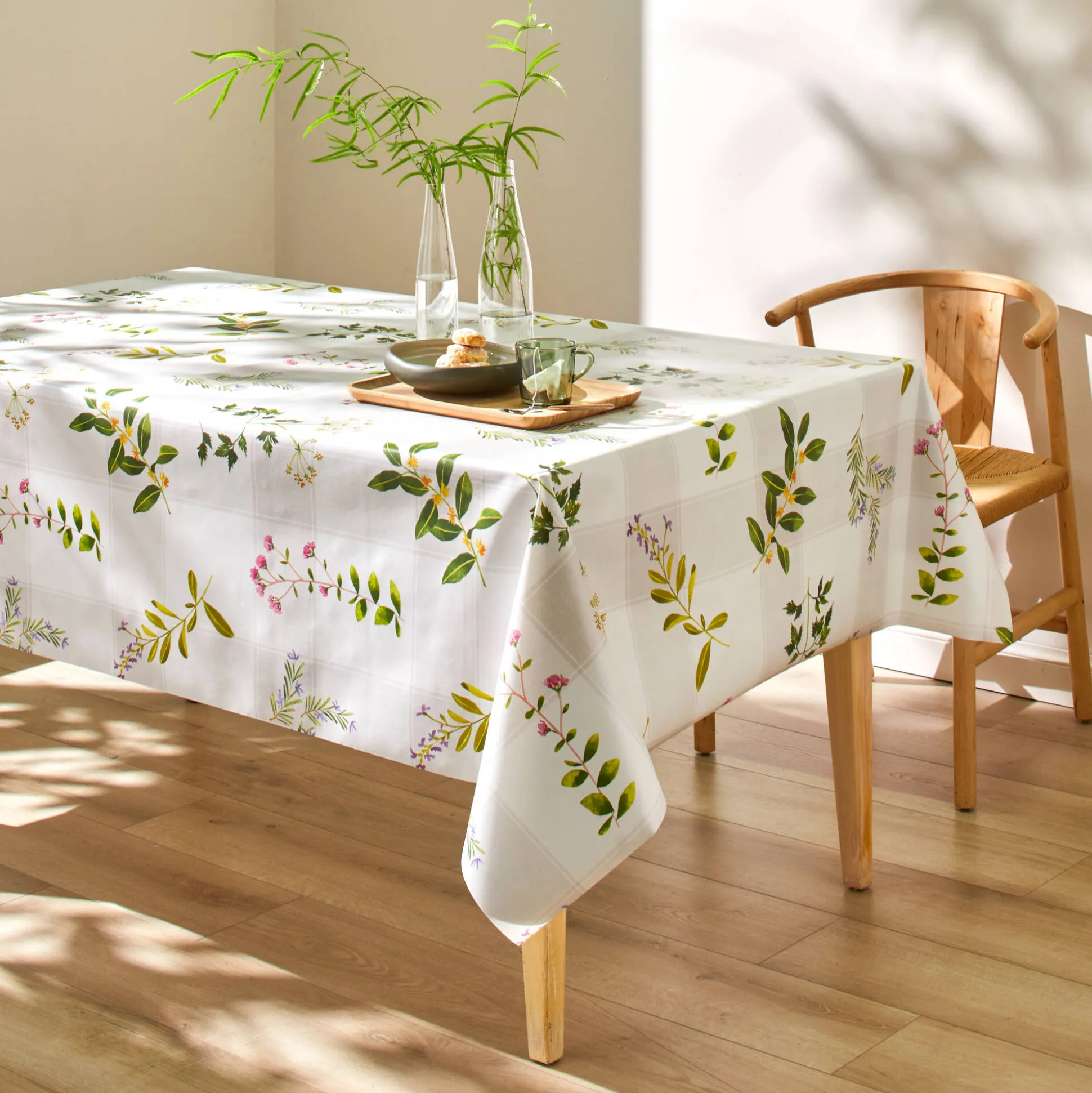 Tafelkleed met lenteprint