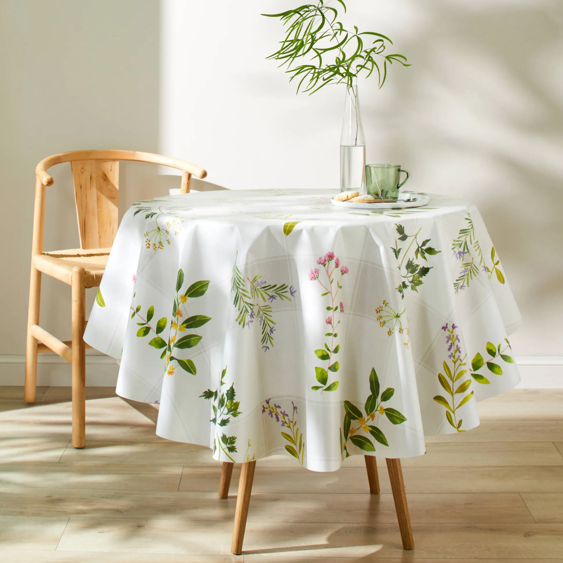 Tafelkleed met lenteprint