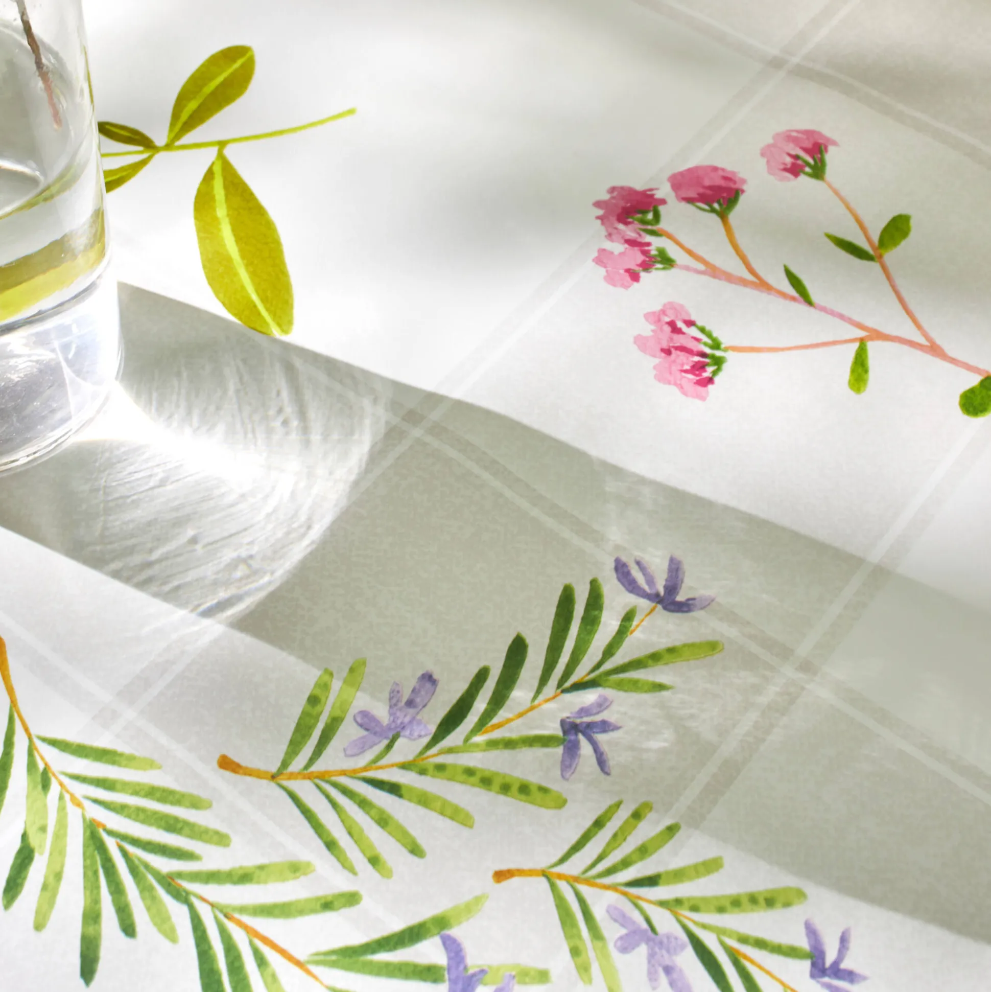 Tafelkleed met lenteprint