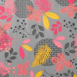 Tafellaken in toile cirée met bladerenprint