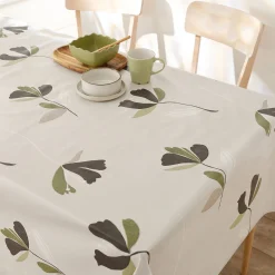 Tafellaken in toile cirée, bloemenprint