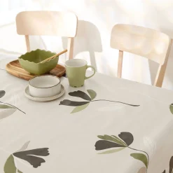 Tafellaken in toile cirée, bloemenprint