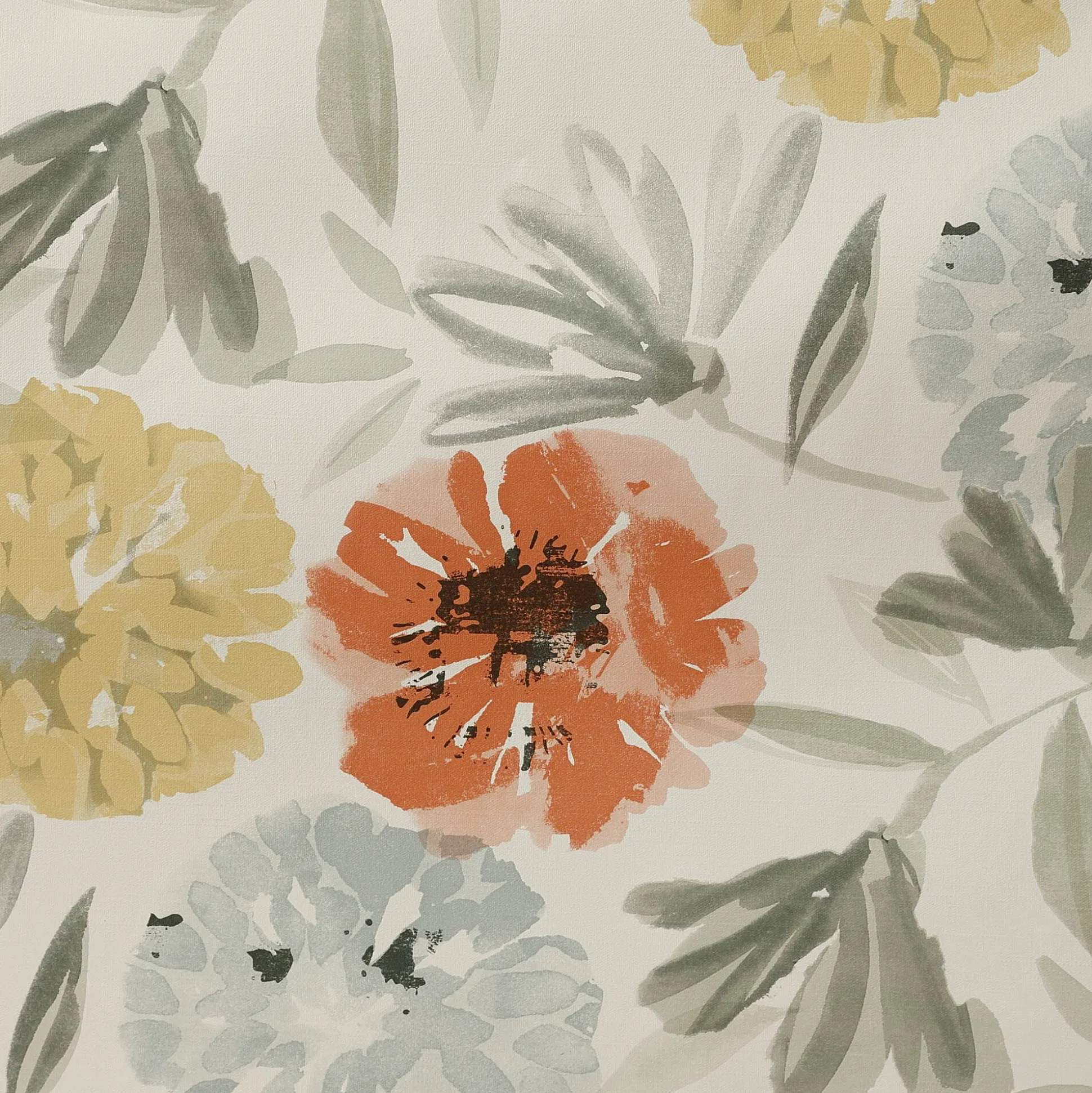 Tafellaken in toile cirée met grote bloemenprint