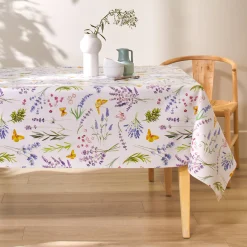 Tafellaken in toile cirée, landelijke print