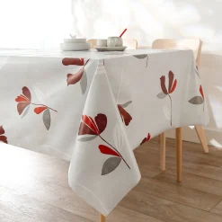 Tafellaken in toile cirée, bloemenprint