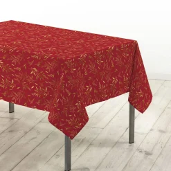 Tafellaken met metallic natuurlijk motief