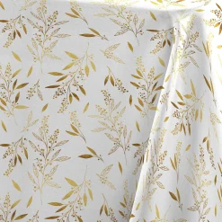Tafellaken met metallic natuurlijk motief