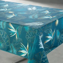 Tafellaken Vahinée in polyester met bladerenprint