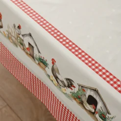 Tafelzeil met kippenmotief